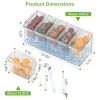 Ice-Chilled Condiment Caddy with 5 Removable Containers and Lids.