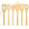 6-Piece Bamboo Cooking Utensil Set for Nonstick Cookware.