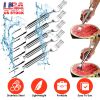 5-Piece Stainless Steel Watermelon Cutter and Fork Set.