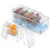 Ice-Chilled Condiment Caddy with 5 Removable Containers and Lids.