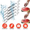 5-Piece Stainless Steel Watermelon Cutter and Fork Set.