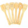 6-Piece Bamboo Cooking Utensil Set for Nonstick Cookware.