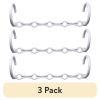 (3 pack)Space Saving Cascading Plastic Clothing Hanger, Any Age, 10 Pack, White, Good for Adults, Teens, and Kids