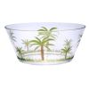 Unbreakable BPA-Free Palm Tree Acrylic Serving Bowls for Salad, Soup and Snacks