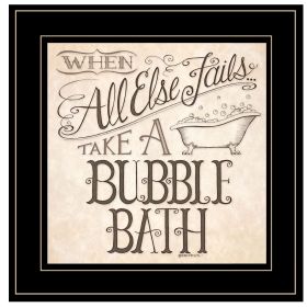 "When All Else Fails" by Deb Strain, Ready to Hang Framed Print, Black Frame