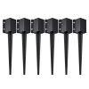 VEVOR Fence Post Anchor Ground Spike, 6 Pack 24 x 4 x 4 Inches Outer Diameter (Inner Diameter 3.5 x3.5 Inches)