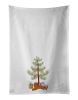 2-Piece Ruby Cavalier King Charles Spaniel Christmas Kitchen Towel Set.