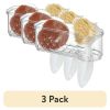 (3 pack) Plastic Kitchen Sponge Holder Sink Caddy, Clear