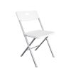 Resin Seat & Back Folding Chair, White