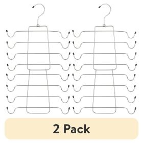 (2 pack) Folding Tank Top & Bra Hanger for Adult, Heavy Duty Metal, Space Saving