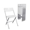 Resin Seat & Back Folding Chair, White