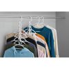 (3 pack)Space Saving Cascading Plastic Clothing Hanger, Any Age, 10 Pack, White, Good for Adults, Teens, and Kids