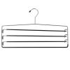 (4 pack) 4-Tier Pant & Skirt Hanger, Heavy Duty Metal, Space Saving