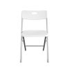 Resin Seat & Back Folding Chair, White
