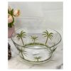 Unbreakable BPA-Free Palm Tree Acrylic Serving Bowls for Salad, Soup and Snacks
