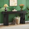 63-Inch Long Console Table, Wooden Rectangular Sofa Table Behind The Couch