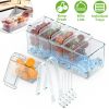 Ice-Chilled Condiment Caddy with 5 Removable Containers and Lids.