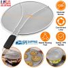 13-Inch Stainless Steel Grease Splatter Screen with Resting Feet.