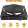 1500W Portable Single Electric Hot Plate with 5 Heat Settings
