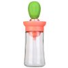2-in-1 Glass Oil Dispenser with Measuring Dropper and Silicone Brush