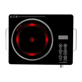3500W Portable Ceramic Cooktop with Timer and 12 Heat Levels (Option: Black)