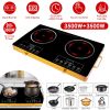 7000W Portable Double Ceramic Cooktop with Timer and 11 Power Levels