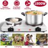 l1800W Portable Dual Infrared Hot Plate with Stepless Heat Control