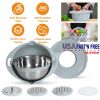 Stainless Steel Mixing Bowl Set with Lid, Graters and Colander