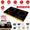 7000W Portable Double Ceramic Cooktop with Timer and 11 Power Levels