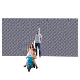 1Pc 16x7FT Magnetic Insulated Garage Door Curtain with Roll-Up Straps. (Option: Grey-L)