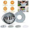 Stainless Steel Mixing Bowl Set with Lid, Graters and Colander