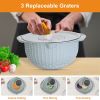 Stainless Steel Mixing Bowl Set with Lid, Graters and Colander
