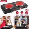 l1800W Portable Dual Infrared Hot Plate with Stepless Heat Control