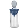 2-in-1 Glass Oil Dispenser with Measuring Dropper and Silicone Brush