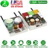 2-Piece Pull-Out Cabinet Organizer with Sliding Steel Drawers