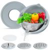 Stainless Steel Mixing Bowl Set with Lid, Graters and Colander