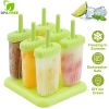 6-Piece Reusable Popsicle Mold Set for Homemade Frozen Treats