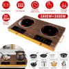 7000W Portable Double Ceramic Cooktop with Timer and 11 Power Levels