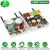 2-Piece Pull-Out Cabinet Organizer with Sliding Steel Drawers