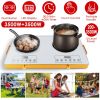 7000W Portable Double Ceramic Cooktop with Timer and 11 Power Levels