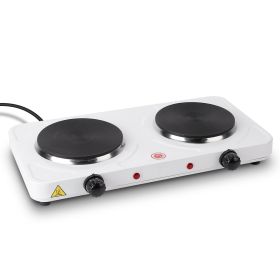 2000W Portable Double Electric Hot Plate with 5 Heat Settings (Option: UK)