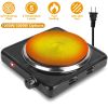 1500W Portable Single Electric Hot Plate with 5 Heat Settings