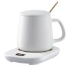 USB Electric Mug Warmer with Auto Shutoff and 3 Heat Settings