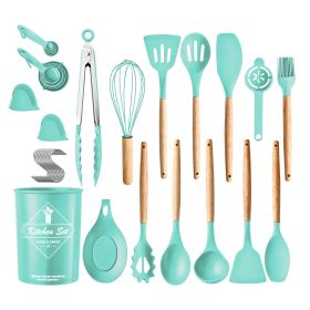 35Pcs Kitchen Cooking Set (Option: Green)