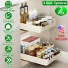 2-Piece Pull-Out Cabinet Organizer with Sliding Steel Drawers
