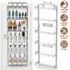 6 Tier Over The Door Pantry Organizer Carbon Steel Rack
