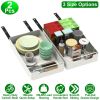 2-Piece Pull-Out Cabinet Organizer with Sliding Steel Drawers