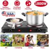 l1800W Portable Dual Infrared Hot Plate with Stepless Heat Control