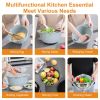 Stainless Steel Mixing Bowl Set with Lid, Graters and Colander