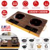 7000W Portable Double Ceramic Cooktop with Timer and 11 Power Levels